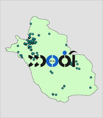 شیپ فایل زمین لغزش های استان فارس